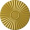 Ekena Millwork Shakuras Ceiling Medallion (For Canopies up to 5"), Hand-Painted Rich Gold, 19 3/4"OD x 1 3/8"P CM20SHRGS - alternate 1